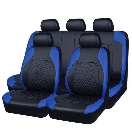 Universal Quilted Leather Car Seat Cover Set