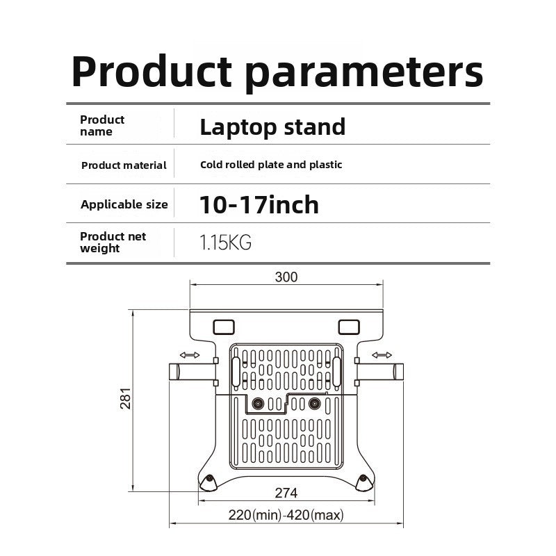 Universal Rotatable Laptop Stand