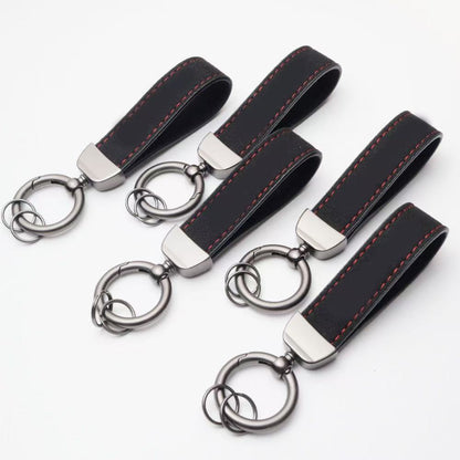 Universal Suede Metal Keychain Pendant