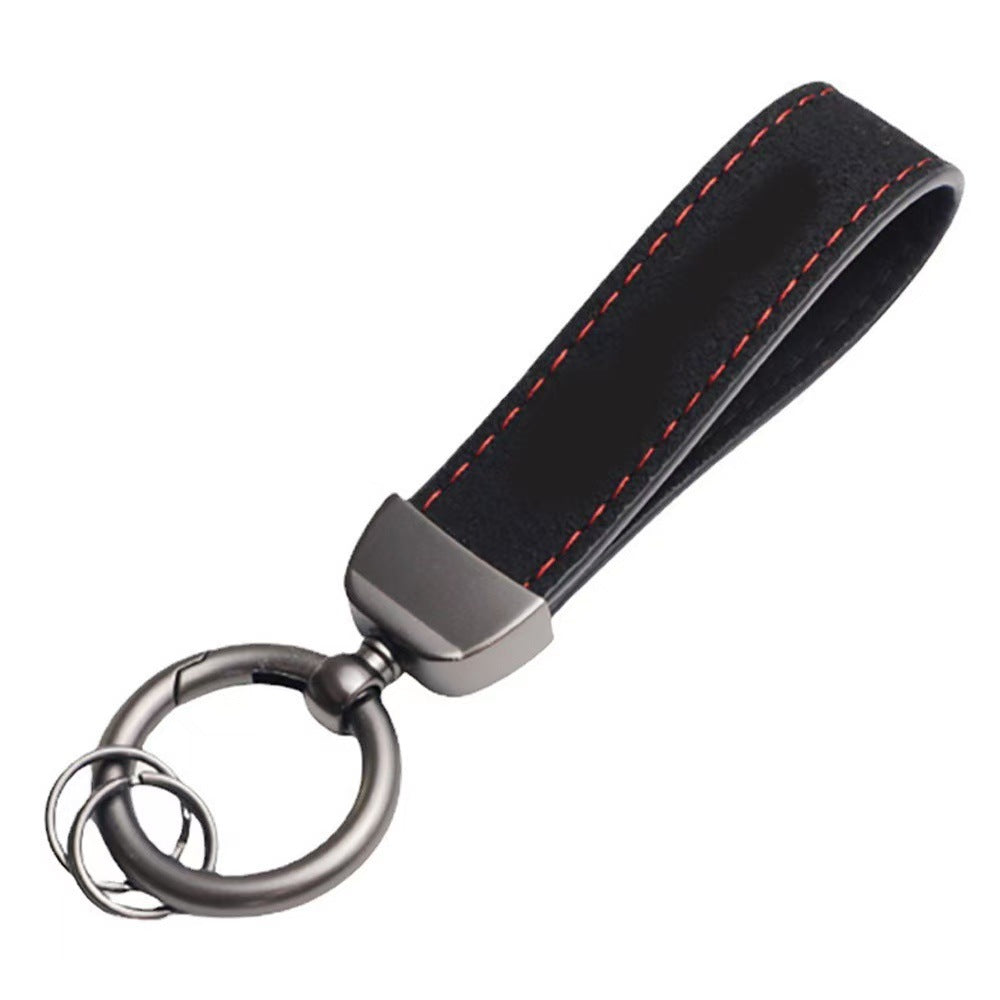 Universal Suede Metal Keychain Pendant