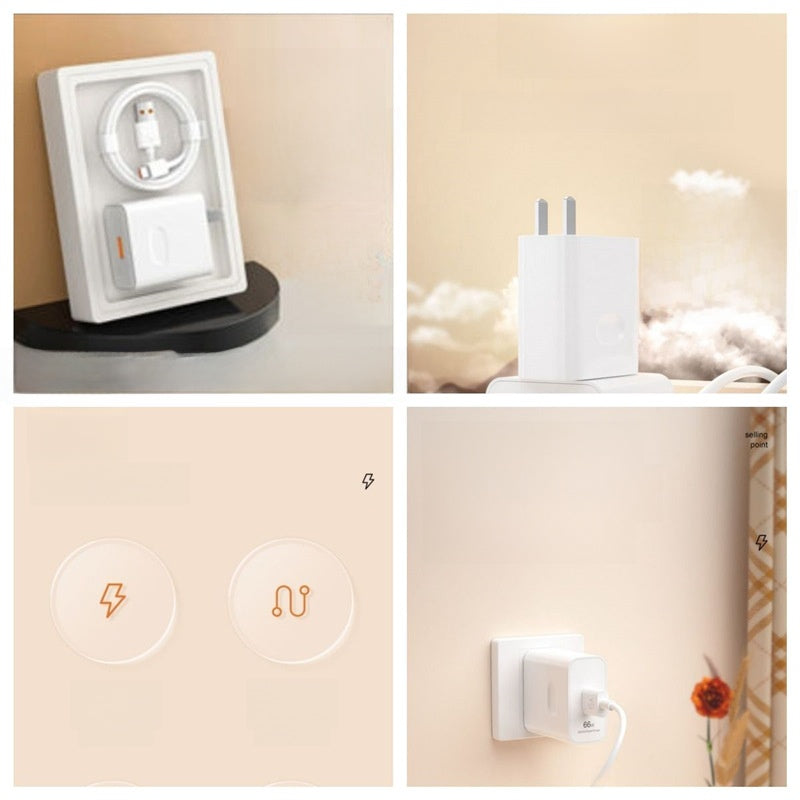 Universal Super Fast Charger Head with 6A Cable