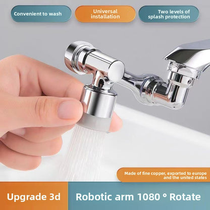 Universal Swivel Faucet All-Copper Mechanical Arm