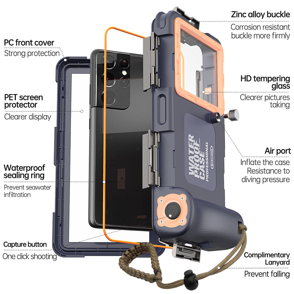 Universal Waterproof Phone Case for Underwater Photography