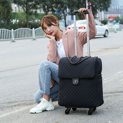 Universal wheel flip cover pull rod bag