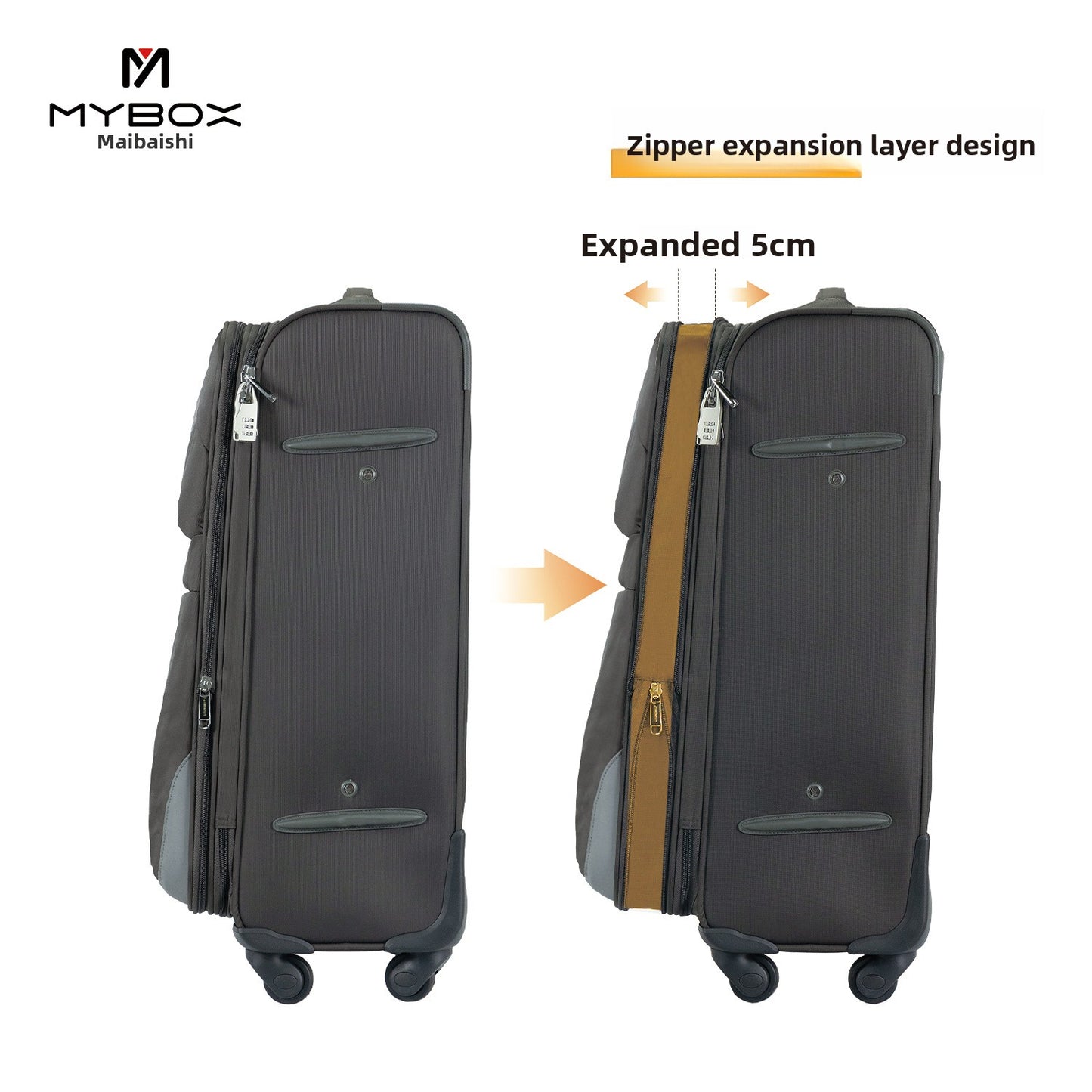 Universal wheel handle backpack