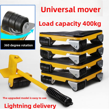 Universal wheel moving tool - Mobile pulley
