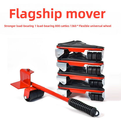 Universal wheel moving tool - Mobile pulley