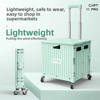 Universal wheel plastic trolley