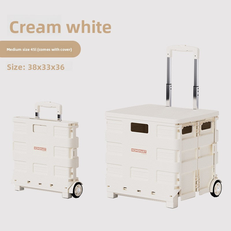 Universal wheel plastic trolley