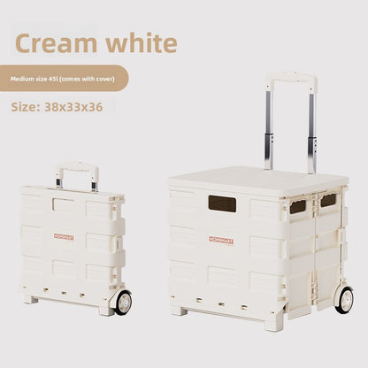 Universal wheel plastic trolley