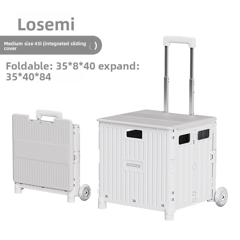 Universal wheel plastic trolley