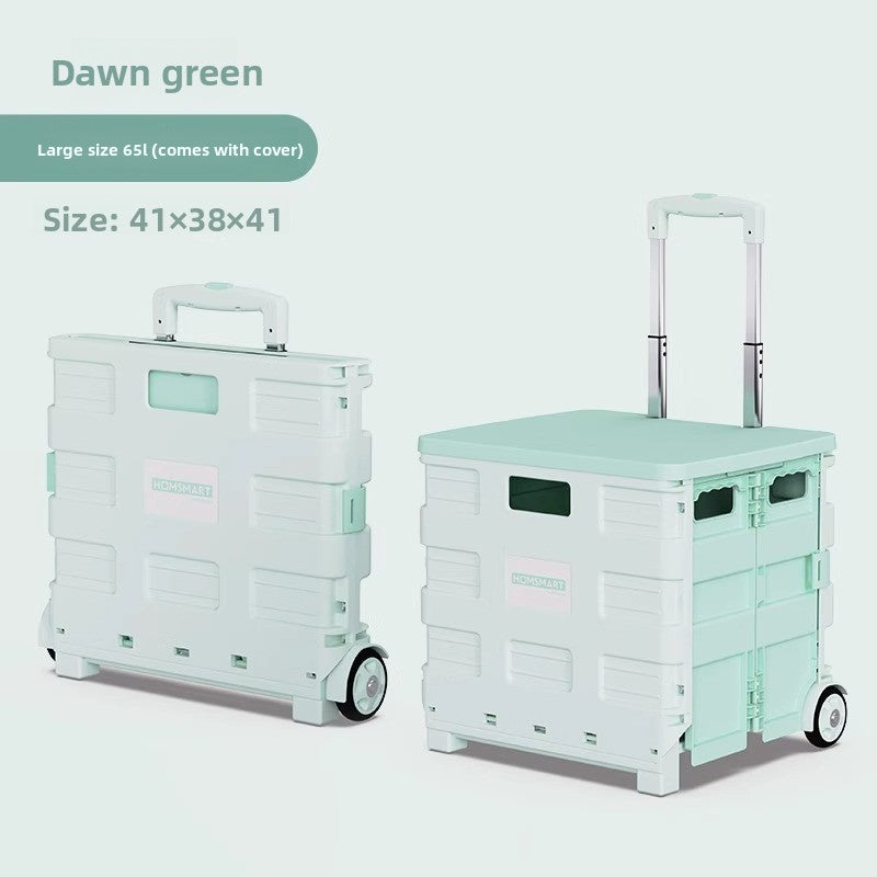 Universal wheel plastic trolley
