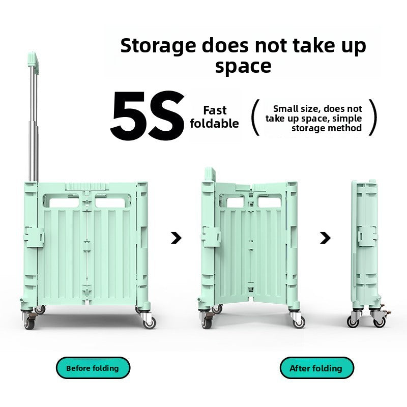 Universal wheel plastic trolley