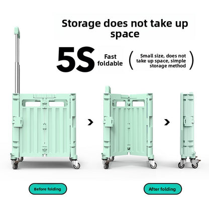 Universal wheel plastic trolley