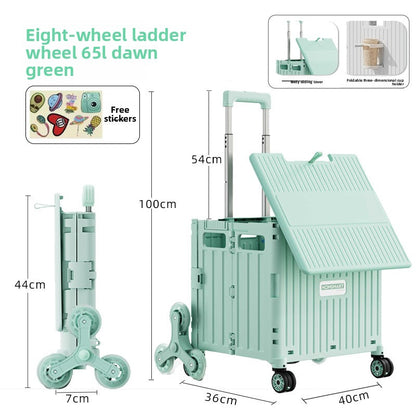 Universal wheel plastic trolley
