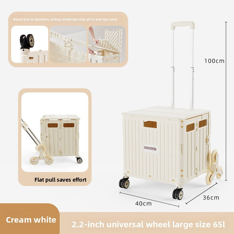 Universal wheel plastic trolley