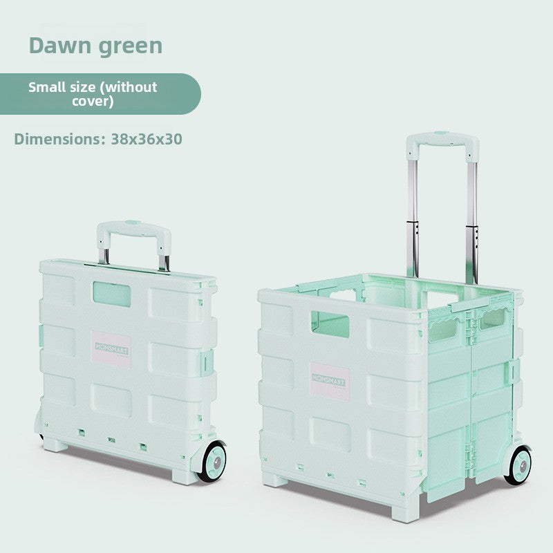 Universal wheel plastic trolley