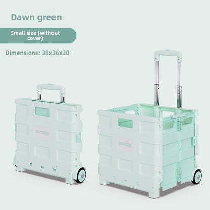 Universal wheel plastic trolley