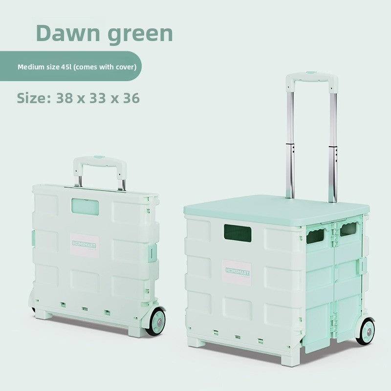 Universal wheel plastic trolley