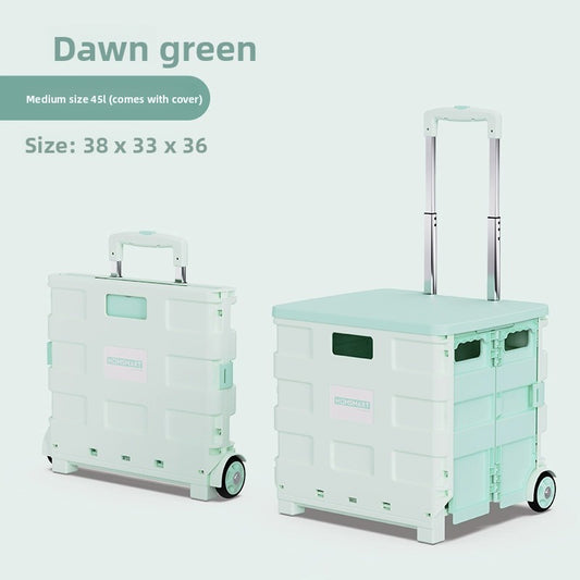Universal wheel plastic trolley