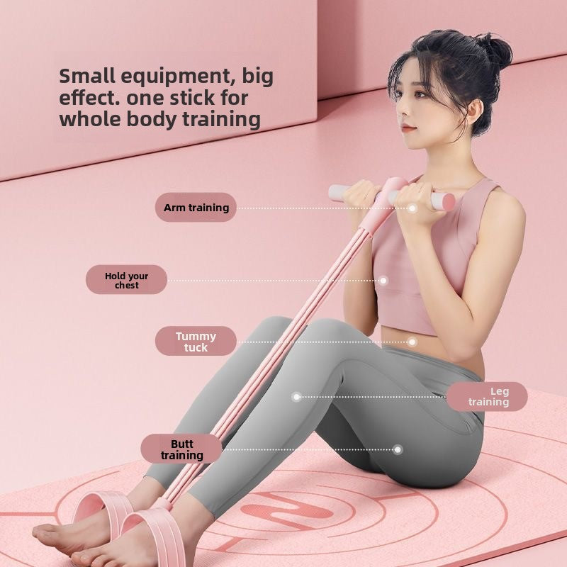 Upgrade Elastic Fitness Bands with Anti-Slip Handles