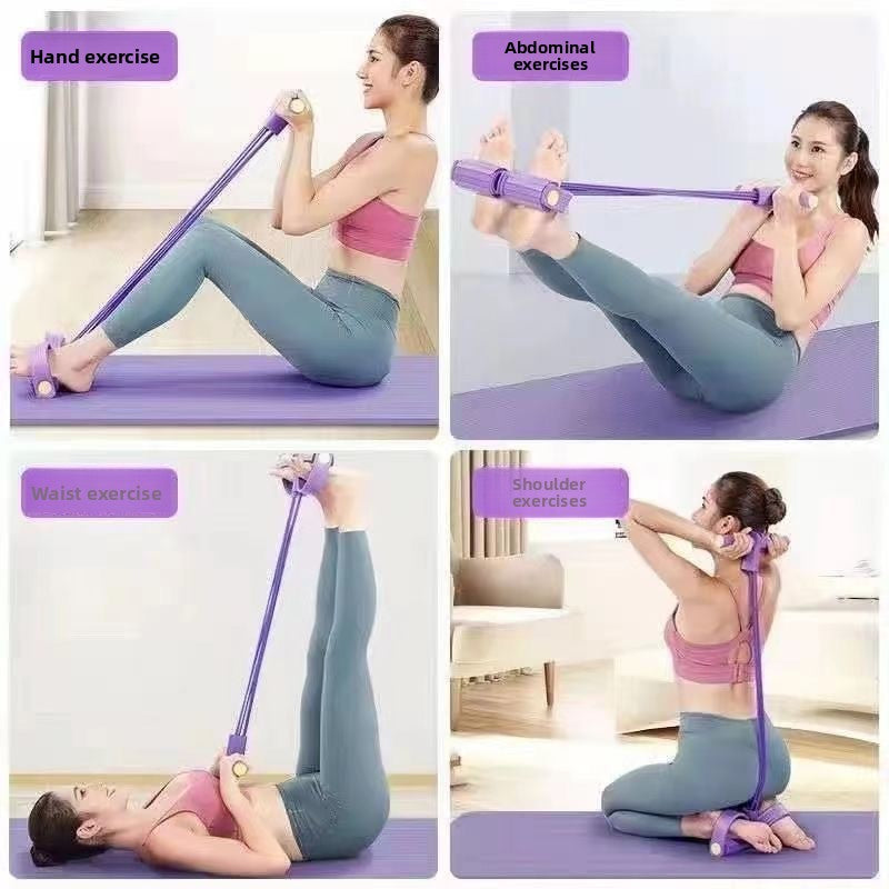 Upgrade Elastic Fitness Bands with Anti-Slip Handles