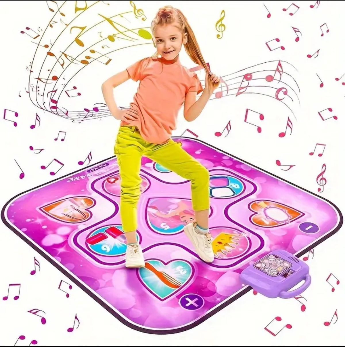 Upgraded Children's Music Dance Mat with Scoring and Bluetooth