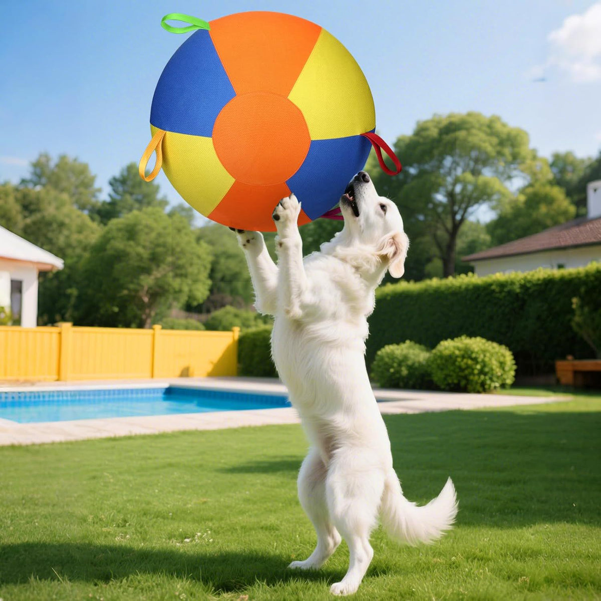 Upgraded Durable Inflatable Pet Herding Ball for Dog Training and Exercise