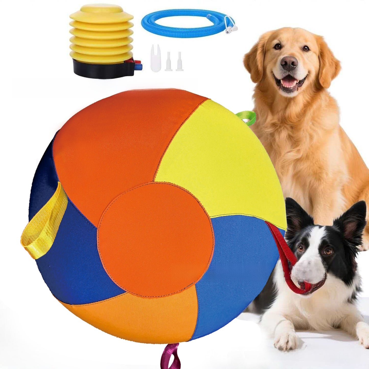 Upgraded Durable Inflatable Pet Herding Ball for Dog Training and Exercise