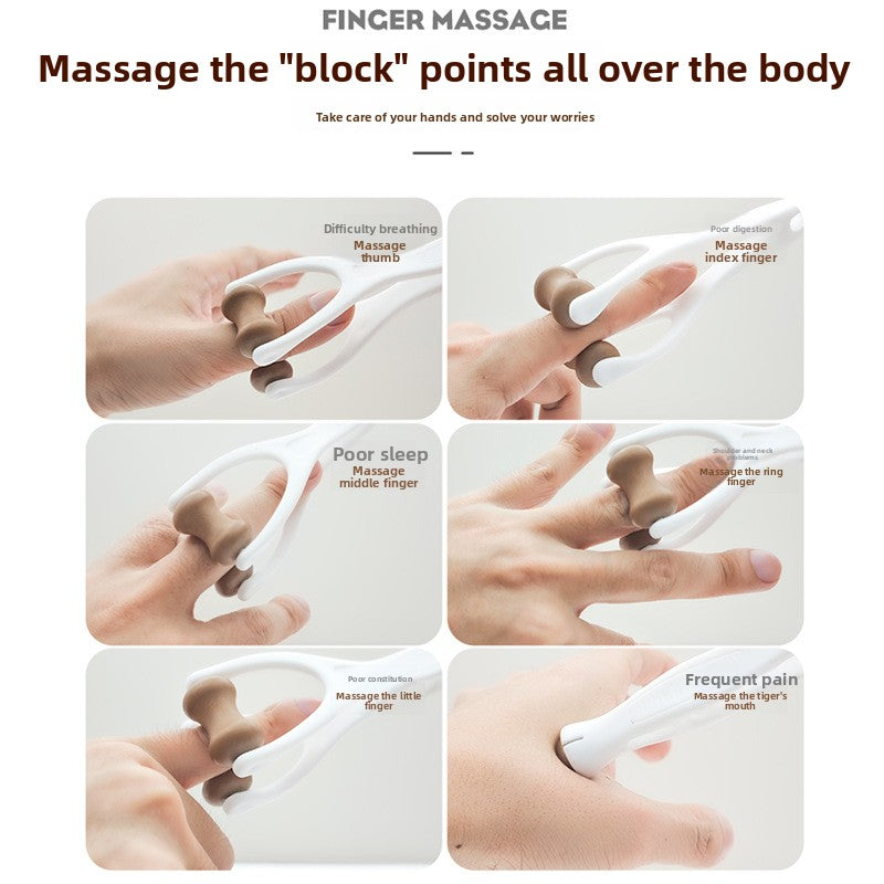 Upgraded Natural Stone Finger Massager