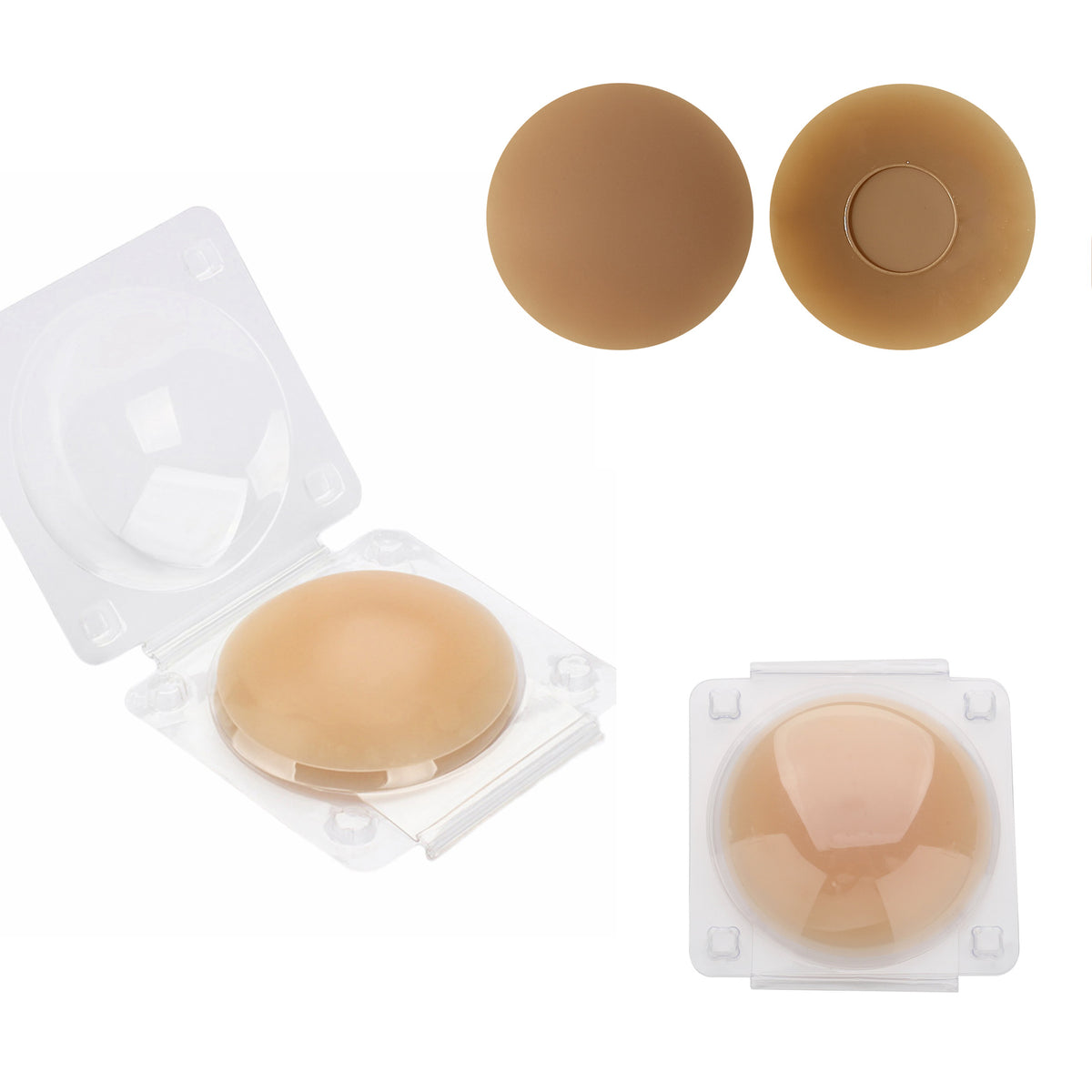 Upgraded Pure Silicone Adhesive-Free Invisible Breast Pads for Sensitive Skin