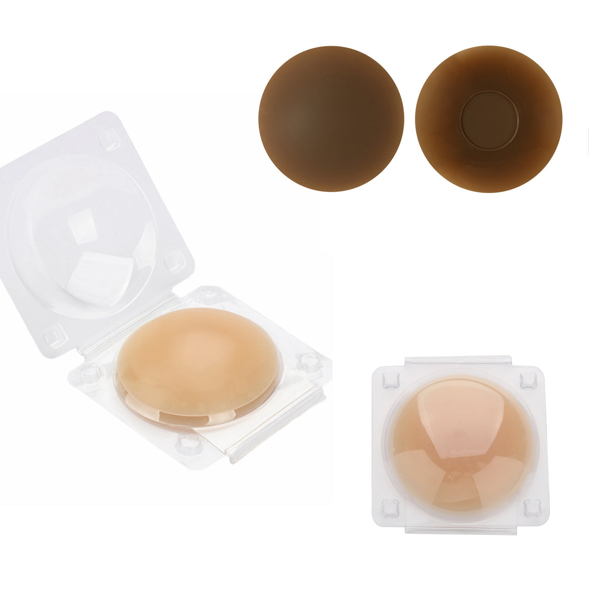 Upgraded Pure Silicone Adhesive-Free Invisible Breast Pads for Sensitive Skin