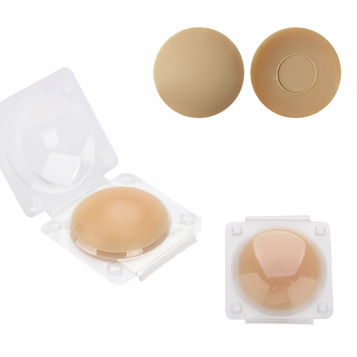 Upgraded Pure Silicone Adhesive-Free Invisible Breast Pads for Sensitive Skin
