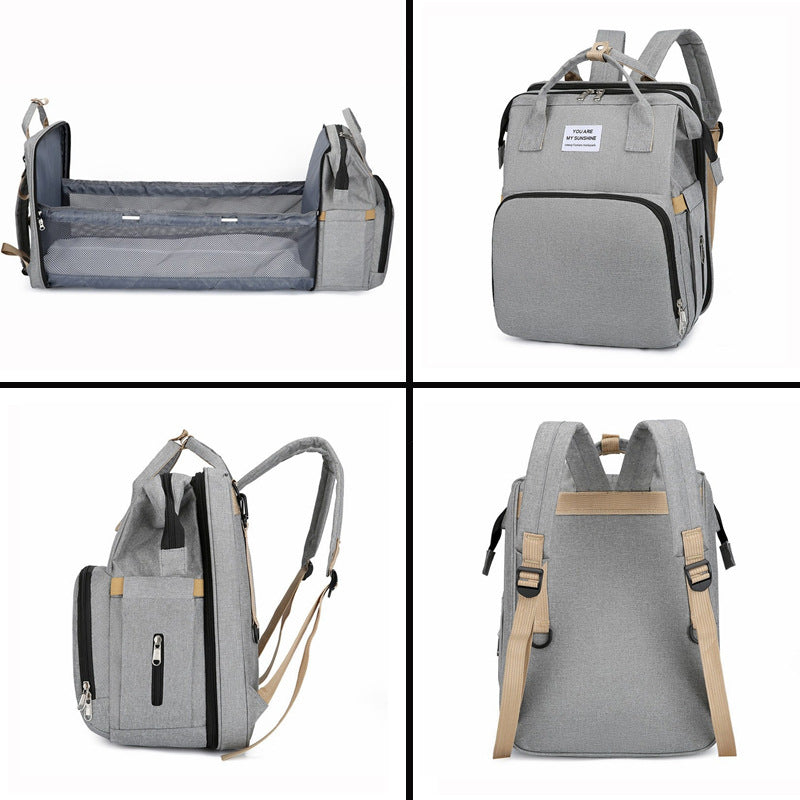 Upgraded Simple Mummy Bag Portable Folding Backpack Multi-Functional Large Capacity Baby Bed Mummy Bag