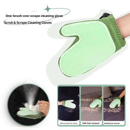 Upgraded Spray Pet Hair Removal Gloves