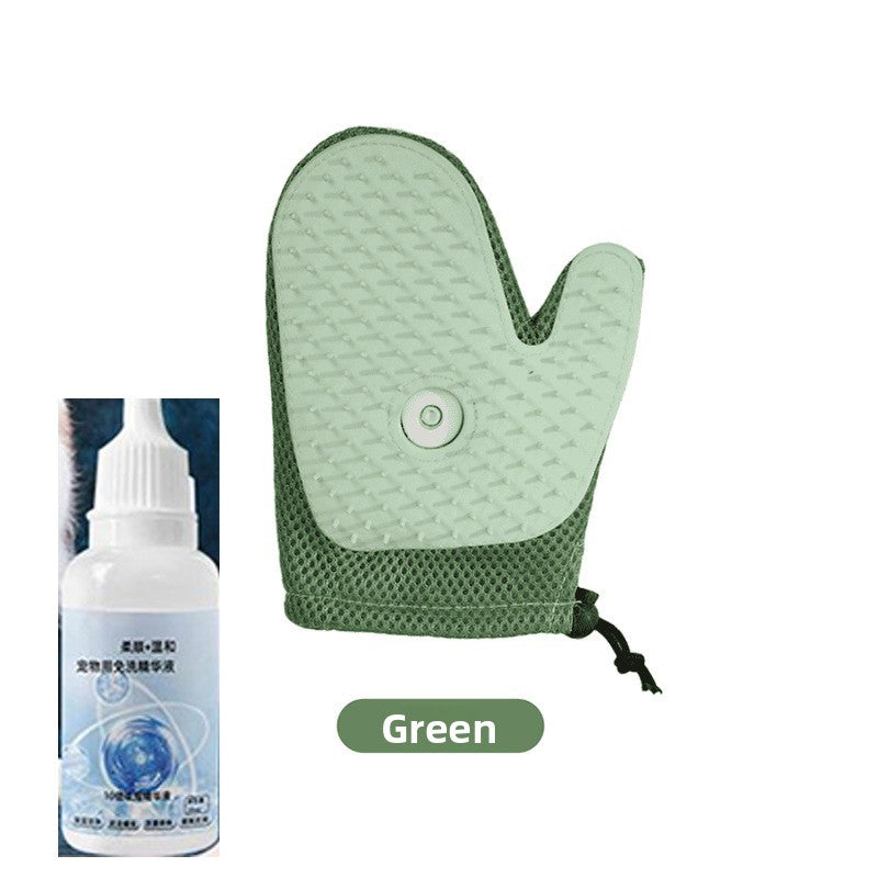 Upgraded Spray Pet Hair Removal Gloves