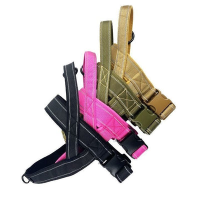 Upgraded Tactical Dog Harness with Collar and Leash Attachment