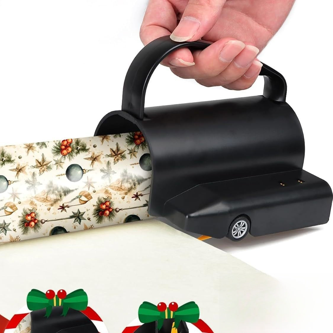 Upgraded Wrapping Paper Roll Cutter with Four Blades