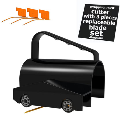 Upgraded Wrapping Paper Roll Cutter with Four Blades