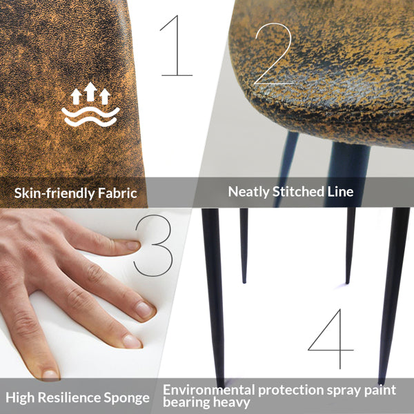 Upholstered modern style chair