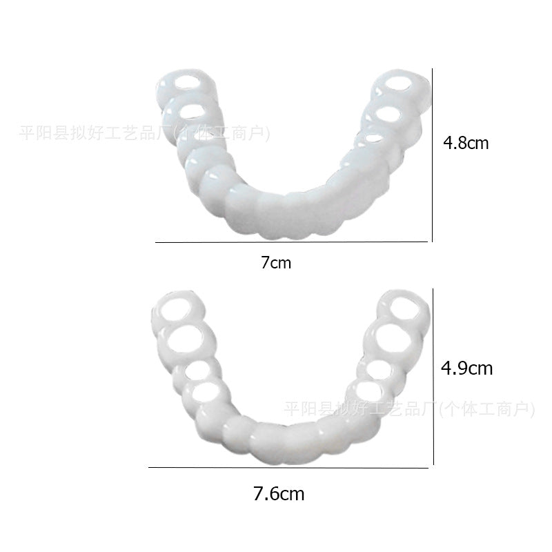 Upper and lower teeth simulation braces
