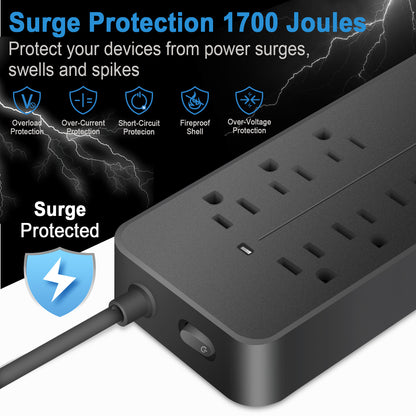 US standard 8-hole power strip