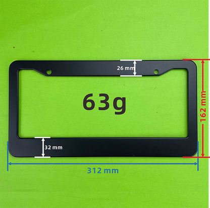 US Standard License Plate Frame with UV Coating