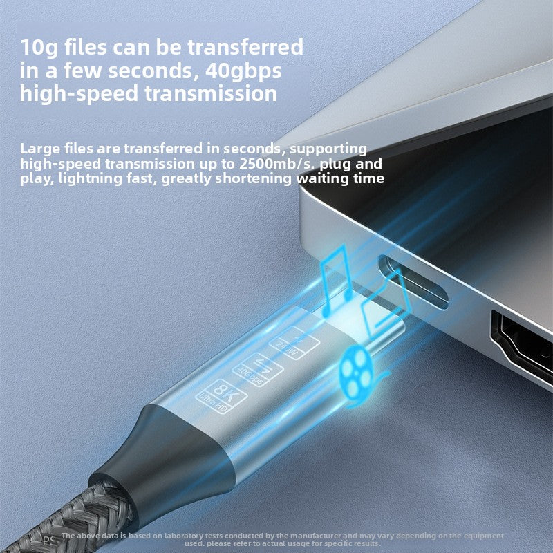 USB4 Type-C Fast Charging Data Cable