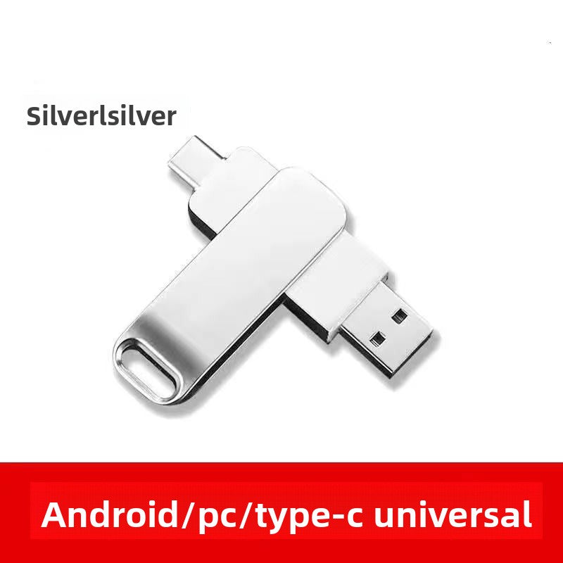 USB 3.0 Metal Flash Drive with Type-C and OTG Support