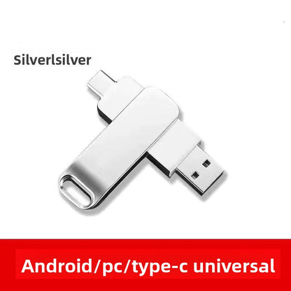 USB 3.0 Metal Flash Drive with Type-C and OTG Support