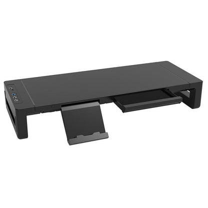 USB 3.0 Monitor Stand with RGB Light and Drawer