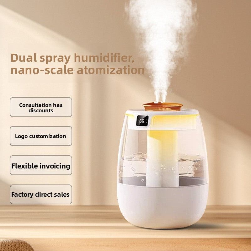USB Air Humidifier with Dual Spray and UV Sterilization
