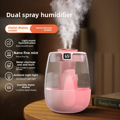 USB Air Humidifier with Dual Spray and UV Sterilization