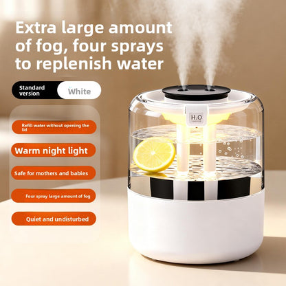 USB Air Humidifier with Dual Spray and UV Sterilization